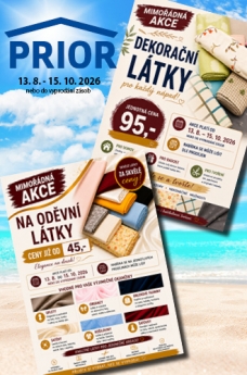 AKČNÍ NABÍDKA ODĚVNÍCH A BYTOVÝCH LÁTEK