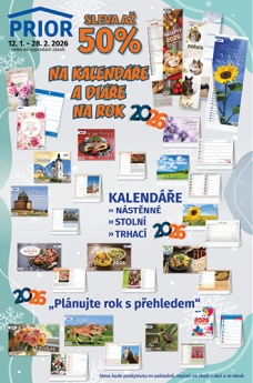 AKČNÍ NABÍDKA KALENDÁŘŮ A DIÁŘŮ
