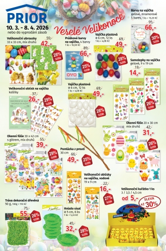 AKČNÍ NABÍDKA VELIKONOČNÍCH DEKORACÍ