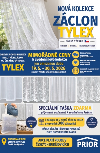 NOVÁ KOLEKCE ZÁCLONY TYLEX